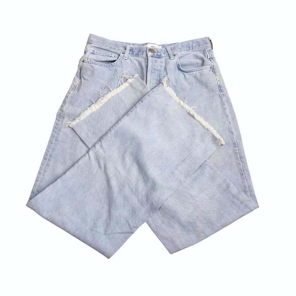 MNG Nora Wide Leg Jeans Women Size 8 Light Wash